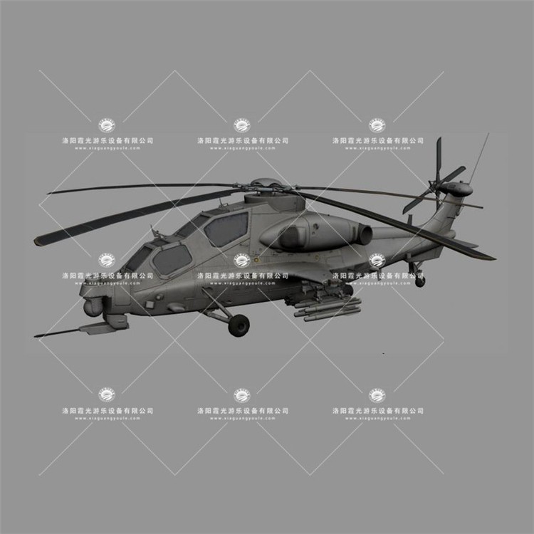 盘县武装直升机3D模型